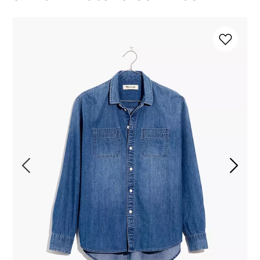 Madewell Denim Oversized Ex-Boyfriend Shirt